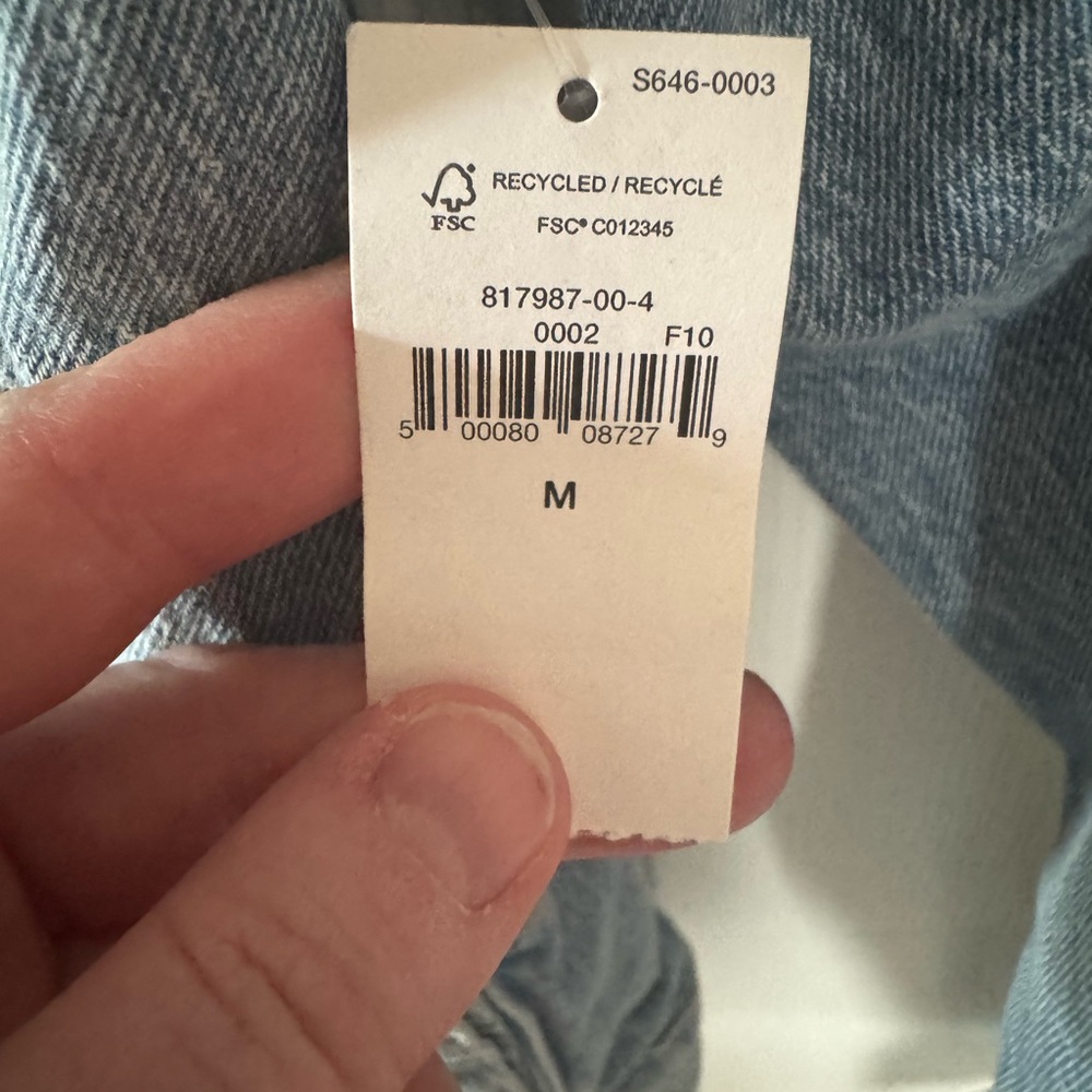 GAP Light Blue Icon Denim Jacket - Picture 5 of 6
